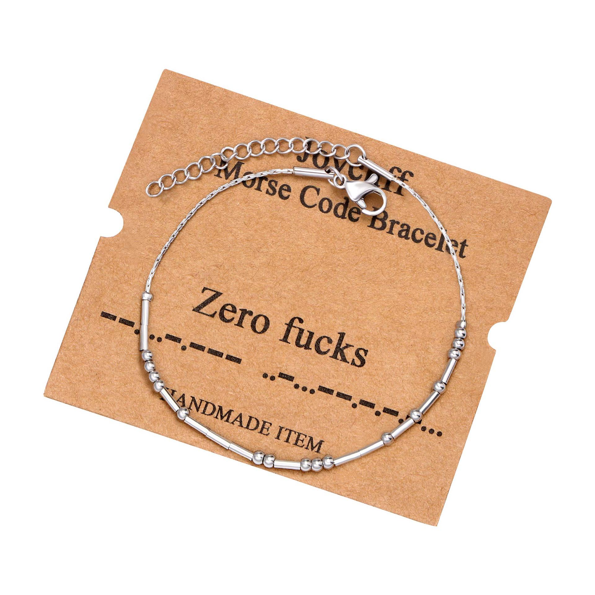 Morse Code Alphanumeric Couple Bracelet