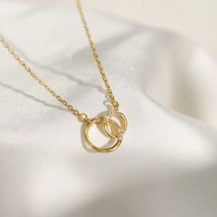 S925 Sterling Silver Niche Design Circle Necklace