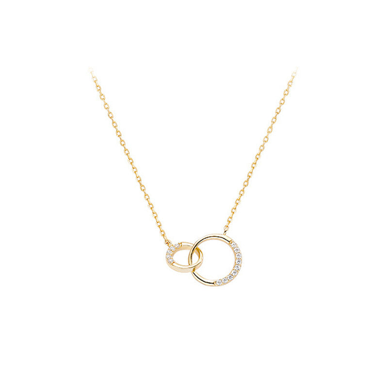 S925 Sterling Silver Niche Design Circle Necklace